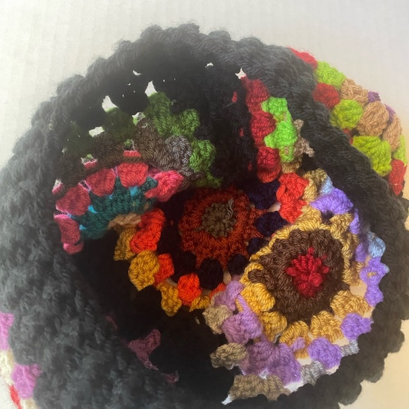 Colorful Handmade Crochet Beanie Hat/Granny Square - Picture 8 of 8